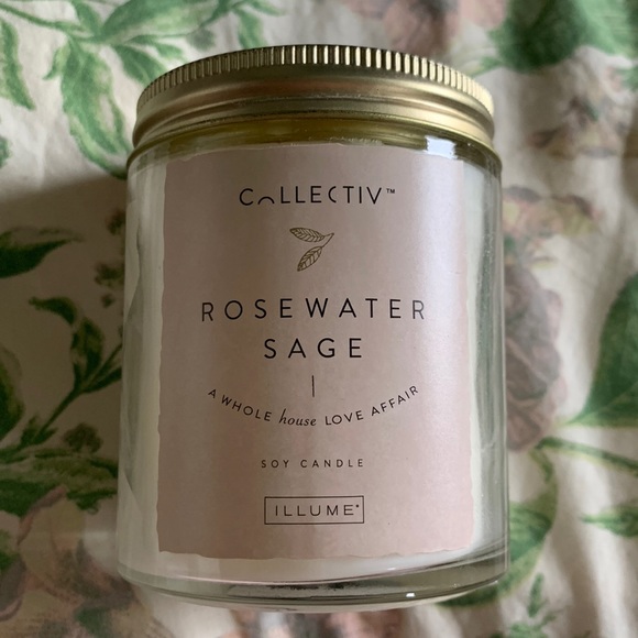 Illume Collectiv Rosewater Sage Single Wick Candle - Picture 1 of 4